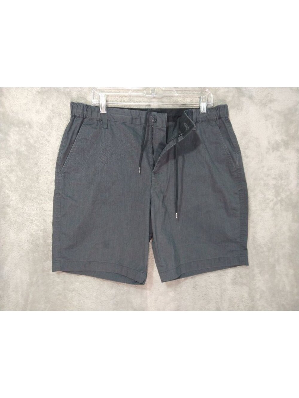 RVCA All Time Session Hybrid Shorts Size 36 Black Drawstring Elastic Band
